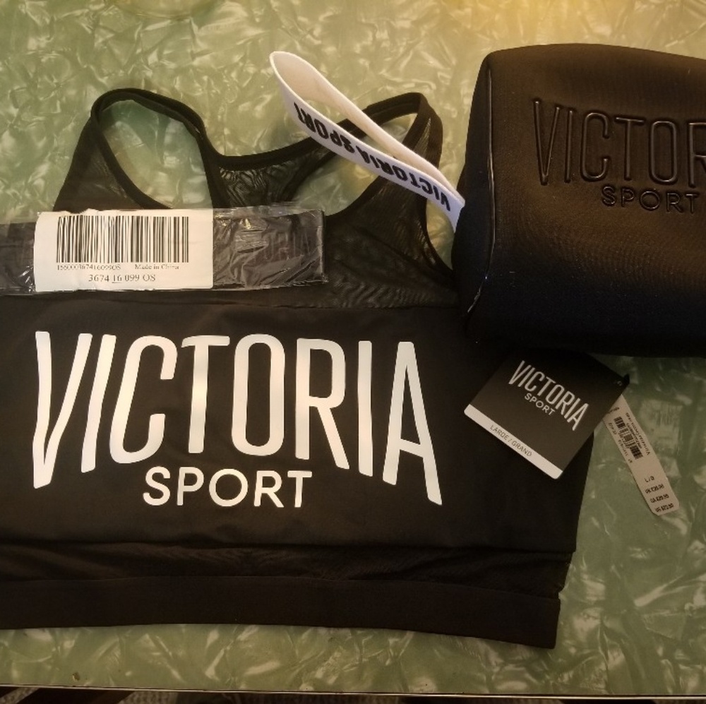 Victoria's Secret Sport lot bra , headband , bag